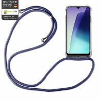 Handykett für Xiaomi Redmi 14C / Poco C75 Hülle mit Kordel Handyhülle mit Band in Blau