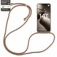 Handykett für Xiaomi 14T Hülle mit Kordel Handyhülle mit Band in Rainbow