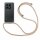 Handykett für Xiaomi 14T Pro Hülle mit Kordel Handyhülle mit Band in Beige / Braun
