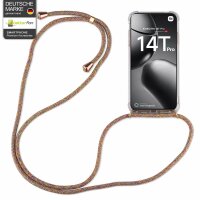 Handykett für Xiaomi 14T Pro Hülle mit Kordel Handyhülle mit Band in Rainbow