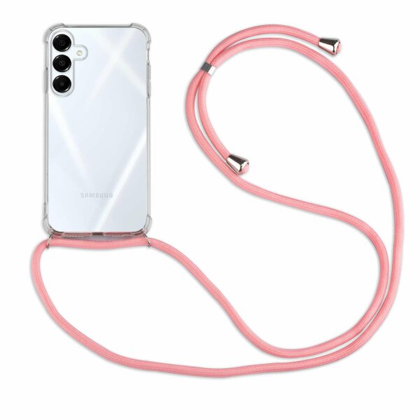 Handykette für Samsung Galaxy A16 Handyhülle mit Band Hülle in Rosa