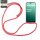 Handykette für Samsung Galaxy A16 Handyhülle mit Band Hülle in Rot