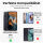 Hülle Motorola Moto G34 Handyhülle mit [Standfunktion][Kartenfächern] in Schwarz