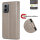 Hülle Motorola Moto G34 Handyhülle mit [Standfunktion][Kartenfächern] in Grau