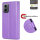 Hülle Motorola Moto G34 Handyhülle mit [Standfunktion][Kartenfächern] in Lila
