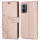 Hülle Motorola Moto G34 Handyhülle mit [Standfunktion][Kartenfächern] in Rosegold