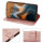 Hülle Motorola Moto G34 Handyhülle mit [Standfunktion][Kartenfächern] in Rosegold