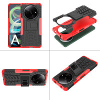 Hülle für Xiaomi Redmi A3 Handyhülle Handy Tasche Case Cover Schale TPU Bumper in Rot