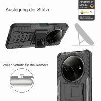 Hülle für Xiaomi Redmi A3 Handyhülle Handy Tasche Case Cover Schale TPU Bumper in Schwarz