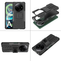 Hülle für Xiaomi Redmi A3 Handyhülle Handy Tasche Case Cover Schale TPU Bumper in Schwarz