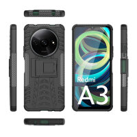 Hülle für Xiaomi Redmi A3 Handyhülle Handy Tasche Case Cover Schale TPU Bumper in Schwarz