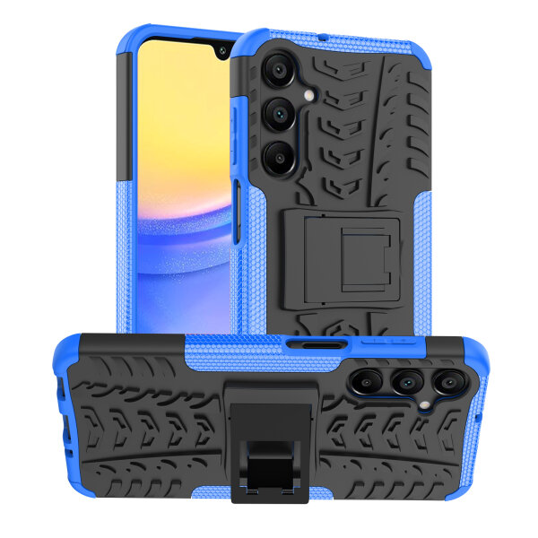 Outdoor Hülle für Samsung Galaxy A16 Handyhülle Handy Tasche Bumper TPU Silikon in Blau
