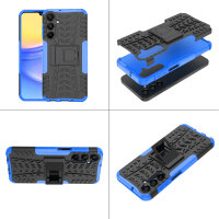 Outdoor Hülle für Samsung Galaxy A16 Handyhülle Handy Tasche Bumper TPU Silikon in Blau