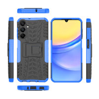 Outdoor Hülle für Samsung Galaxy A16 Handyhülle Handy Tasche Bumper TPU Silikon in Blau