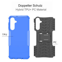 Outdoor Hülle für Samsung Galaxy A16 Handyhülle Handy Tasche Bumper TPU Silikon in Blau