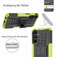 Outdoor Hülle für Samsung Galaxy A16 Handyhülle Handy Tasche Bumper TPU Silikon in Grün