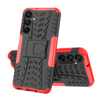 Outdoor Hülle für Samsung Galaxy A16 Handyhülle Handy Tasche Bumper TPU Silikon in Rot