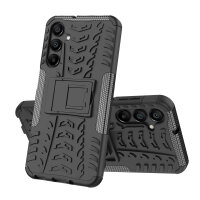 Outdoor Hülle für Samsung Galaxy A16 Handyhülle Handy Tasche Bumper TPU Silikon in Schwarz