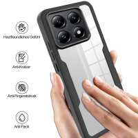360° Grad Hülle Xiaomi 14T Rundum vollschutz Integriertem Displayschutz in Schwarz