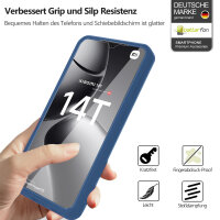 360° Grad Hülle Xiaomi 14T Pro Rundum vollschutz Integriertem Displayschutz in Blau