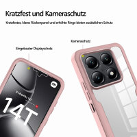 360° Grad Hülle Xiaomi 14T Pro Rundum vollschutz Integriertem Displayschutz in Rosa