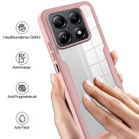 360° Grad Hülle Xiaomi 14T Pro Rundum vollschutz Integriertem Displayschutz in Rosa
