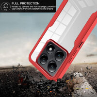 360° Grad Hülle Xiaomi 14T Pro Rundum vollschutz Integriertem Displayschutz in Rot