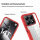 360° Grad Hülle Xiaomi 14T Pro Rundum vollschutz Integriertem Displayschutz in Rot