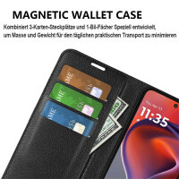Handy Tasche Motorola Moto G15 / Moto G15 Power, Handyhülle Flip Cover Wallet Case Hülle Etui