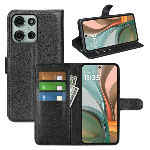 Handy Tasche Motorola Moto G75 Handyhülle Flip Cover Wallet Case Hülle Etui