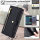 Handykette Samsung Hülle mit Band Handyhülle Kartenfächer PU Leder Umhängetasche Galaxy S25 Ultra in Schwarz