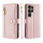 Handykette Samsung Hülle mit Band Handyhülle Kartenfächer PU Leder Umhängetasche Galaxy S25 Ultra in Rosa