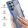 360° Grad Hülle für Samsung Galaxy S25 Ultra mit Integriertem Displayschutz Blau