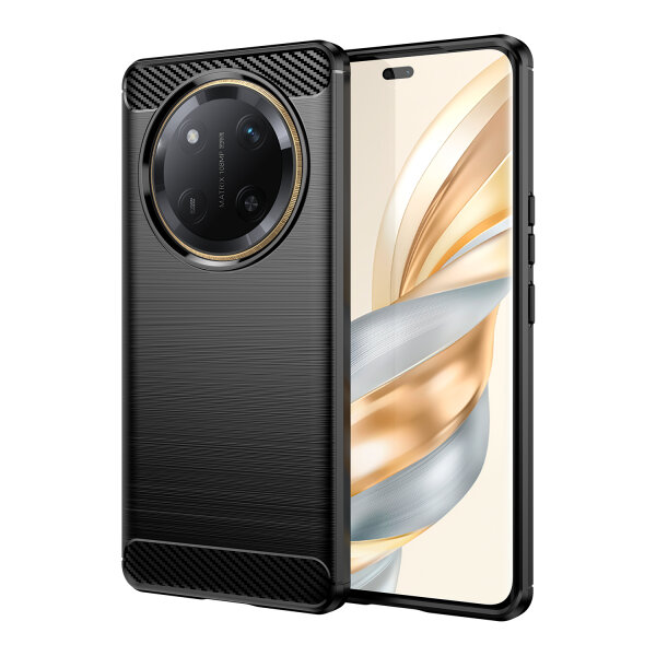 Carbon Hülle für Honor Magic 7 Lite Handyhülle Backcover TPU Silikon Bumper