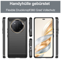 Carbon Hülle für Honor Magic 7 Lite Handyhülle Backcover TPU Silikon Bumper