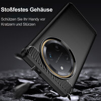 Carbon Hülle für Honor Magic 7 Lite Handyhülle Backcover TPU Silikon Bumper