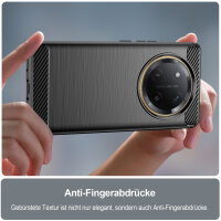 Carbon Hülle für Honor Magic 7 Lite Handyhülle Backcover TPU Silikon Bumper