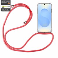 Handykette für Samsung S25 Handyhülle mit Band Hülle Galaxy S25 in Rot