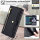 Handykette Xiaomi Redmi Note 14 4G Hülle mit Band Handyhülle Kartenfächer PU Leder Umhängetasche in Schwarz