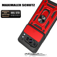 Outdoor Panzer Hülle für Google Pixel 9 Pro XL Handyhülle mit Kameraschutz Case in Rot