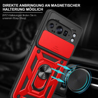 Outdoor Panzer Hülle für Google Pixel 9 Pro XL Handyhülle mit Kameraschutz Case in Rot