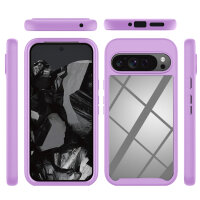 Hülle für Google Pixel 9 Pro XL Handyhülle Cover 2-teilig TPU Body Bumper Case in Lila