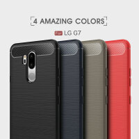 Carbon Case Panzer Hülle Flip Cover Handy Tasche Schale Schutzhülle Handyhülle für LG Handy