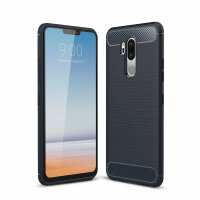 Carbon Case Panzer Hülle Flip Cover Handy Tasche Schale Schutzhülle Handyhülle für LG Handy