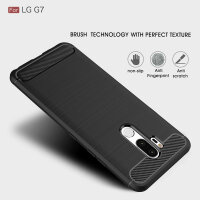 Carbon Case Panzer Hülle Flip Cover Handy Tasche Schale Schutzhülle Handyhülle für LG Handy