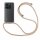 Handykett für Xiaomi Redmi Note 14 4G Hülle mit Kordel Handyhülle mit Band in Beige / Braun