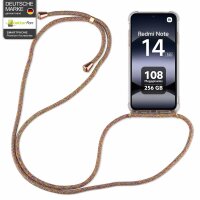Handykett für Xiaomi Redmi Note 14 5G Hülle mit Kordel Handyhülle mit Band in Rainbow
