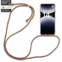 Handykett für Xiaomi Redmi Note 14 Pro 5G Hülle mit Kordel Handyhülle mit Band in Rainbow