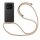 Handykett für Xiaomi Redmi Note 14 Pro 4G Hülle mit Kordel Handyhülle mit Band in Beige / Braun