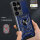 Outdoor Panzer Hülle für Samsung Galaxy S25 Ultra mit Kameraschutz Ringhalter in Blau